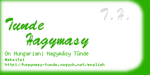 tunde hagymasy business card